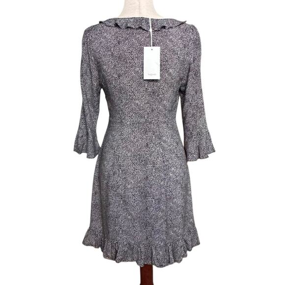 NWT Auguste the Label | Diamond Rumba Sleeved Mini Dress | Black | Women’s XS - Picture 8 of 13